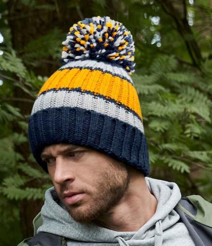 Beechfield Hygge Striped Beanie - DJBL - ONE